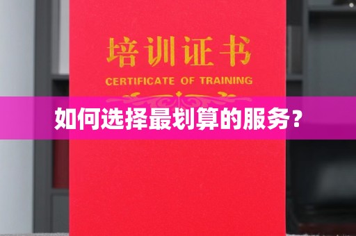 竹东如何选择最划算的服务？