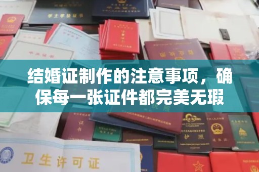 竹东结婚证制作的注意事项，确保每一张证件都完美无瑕