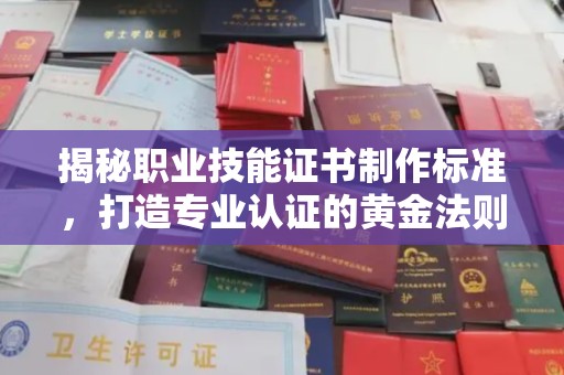 竹东揭秘职业技能证书制作标准，打造专业认证的黄金法则