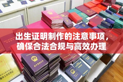 竹东出生证明制作的注意事项，确保合法合规与高效办理